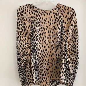 Rebecca Taylor leopard print blouse size 4